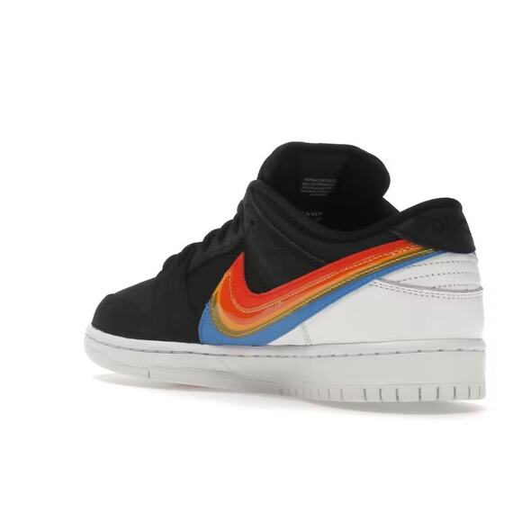 Nike SB Dunk Low Polaroid Black Rainbow Swoosh Shoes Mens Size [9] CZ5127-001 main image 5